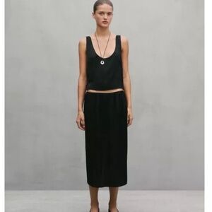 FLOWING CROP TOP WITH BUTTONS - STUDIO